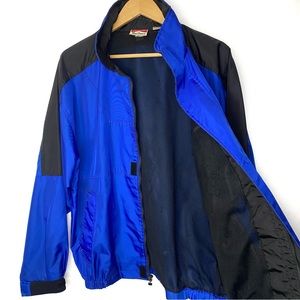 Vintage 90’s Marlboro Adventure Team Blue & Black Full Zip Windbreaker Jacket M